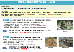 埋蔵  化財発掘調査の簡素化・迅速化