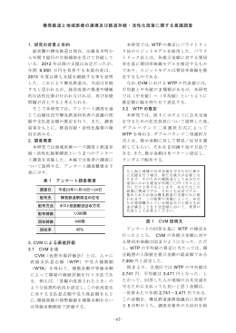 樽見鉄道と地域医療の連携及び鉄道存続・活性化施策に関する意識調査