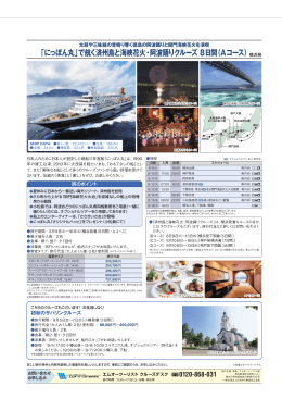 「にっぽん丸」で航く済州島と海峡花火・阿波踊りクルーズ 8
