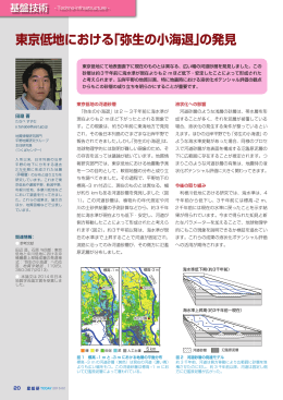 東京低地における「弥生の小海退」の発見