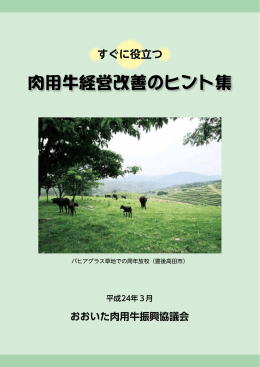 肉用牛経営改善のヒント集 - JAグループ大分 JAマップ