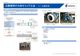元整理用すみ肉キャップ工法 - シール栓方式 -