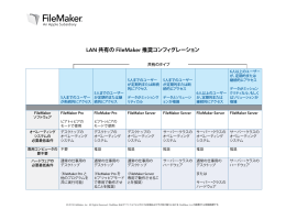 LAN 共有の FileMaker 推奨コンフィグレーション