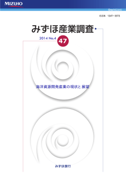 2014 No.4 海洋資源開発産業の現状と展望