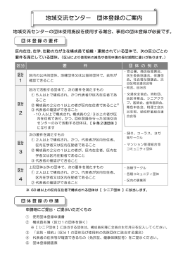 団体登録のご案内（PDF 26KB）