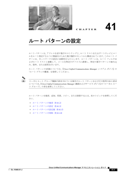 ルート パターンの設定