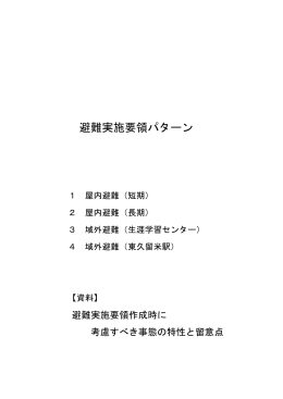 避難実施要領パターン