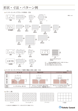 形状・寸法・パターン例