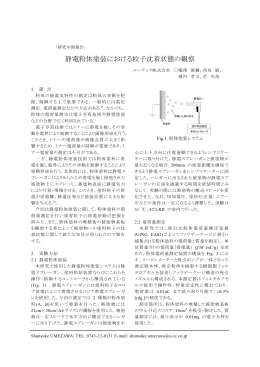 静電粉体塗装における粒子沈着状態の観察
