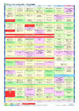 K-CAT channel TimeTable 2014.01