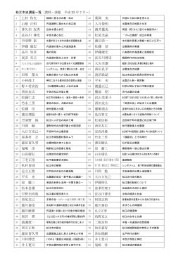 上杉 和央 42 乗岡 実 山根 正明 43 入月俊明 多久田 友秀 44 酒井董美