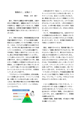 怪我なく、元気に！