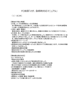けが防止・けが対応マニュアル  PDF