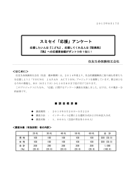 スミセイ「応援」アンケート