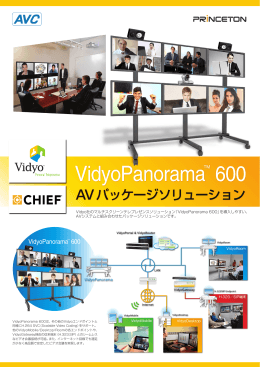 VidyoPanorama 600 AVパッケージソリューション