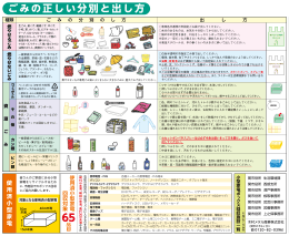 ごみの正しい分別方法と出し方