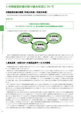 1.中期経営計画の取り組み状況について