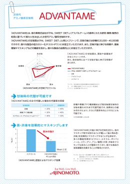 「ADVANTAME」製剤