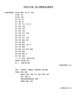 出席者名はこちら