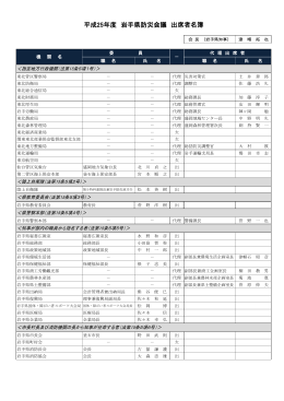 出席者名簿 （PDFファイル 167.8KB）