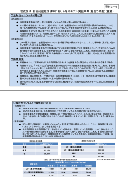 警戒区域、計画的避難区域等における除染モデル実証事業（報告の概要