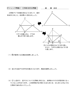 2三角形を折る問題sc002（PDF：212KB）
