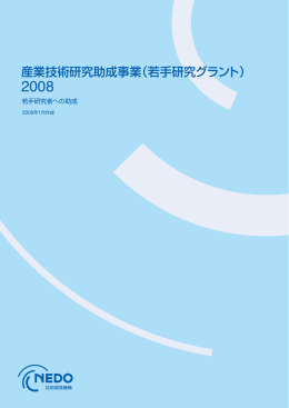 若手研究グラント - 新エネルギー・産業技術総合開発機構