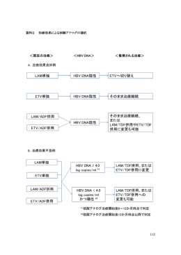 112 資料2 治療効果による核酸アナログの選択