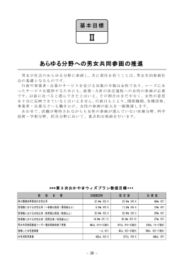 基本目標2 あらゆる分野への男女共同参画の推進 [PDFファイル／443KB]