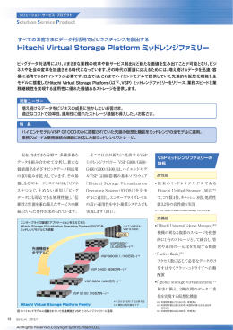 Hitachi Virtual Storage Platform ミッドレンジファミリー（PDF形式、0.4M