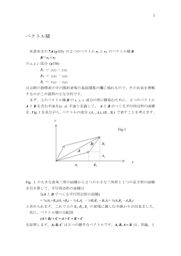 ベクトル積についての詳しい説明