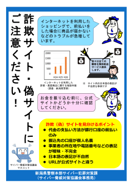 詐欺サイト・偽サイトにご注意ください！