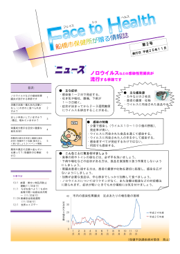 第2号 ノロウイルスなどの感染性胃腸炎が 流行する季節です