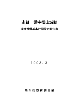史跡備中松山城跡 - 全国遺跡報告総覧