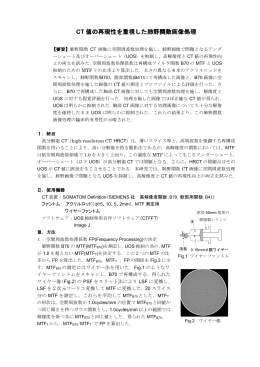 CT 値の再現性を重視した肺野関数画像処理 値の再現性を重視した肺野