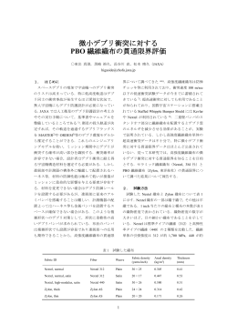 微小デブリ衝突に対する PBO 繊維織布の貫通限界評価