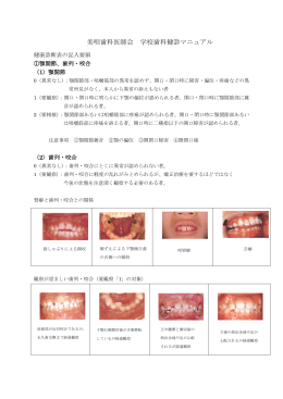 学校歯科検診マニュアル（PDF/1.22MB）
