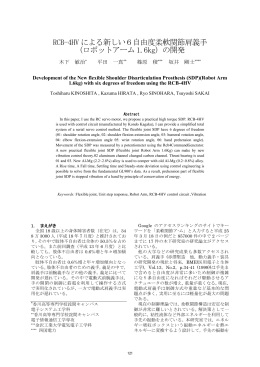 RCB-4HV による新しい6自由度柔軟関節肩義手