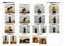 肩関節エクササイズ① - 和光整形外科スポーツクリニック