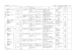 保育所版キャリアパスのイメージ 2013 年 社会福祉法人昌和福祉会 作成