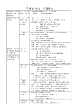 24年度事業報告