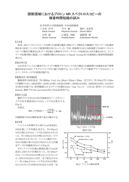 頭部領域におけるプロトン MR スペクトロスコピーの 検査時間短縮の試み