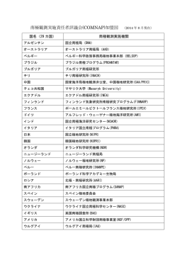 南極観測実施責任者評議会(COMNAP)加盟国