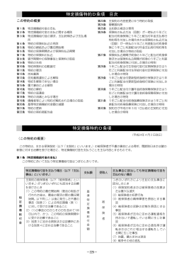 特定損傷特約D条項 目次 特定損傷特約D条項