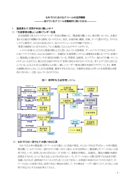 ものづくりにおける IT ツールの活用戦略