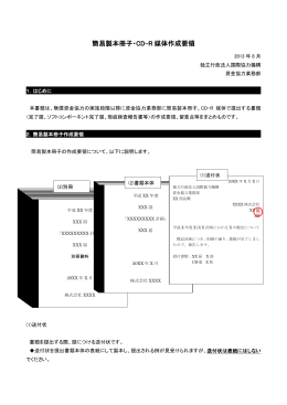 簡易製本冊子・CD-R 媒体作成要領