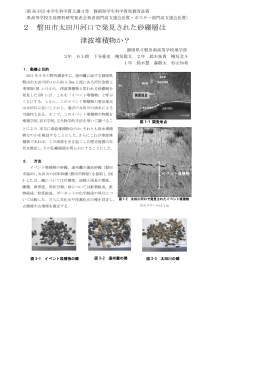2 磐田市太田川河口で発見された砂礫層は 津波堆積物か？