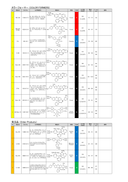 カラーフォーマー （COLOR FORMERS） 受注品 （Order Products）
