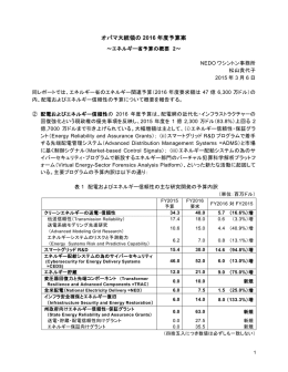 オバマ大統領の 2016 年度予算案
