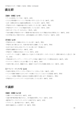 満足群 不満群